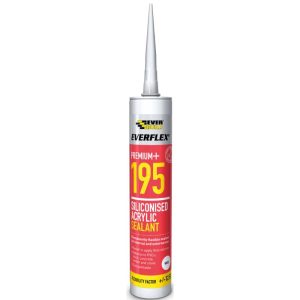 Everbuild Everflex 195 Siliconised Acrylic Sealant 300ml