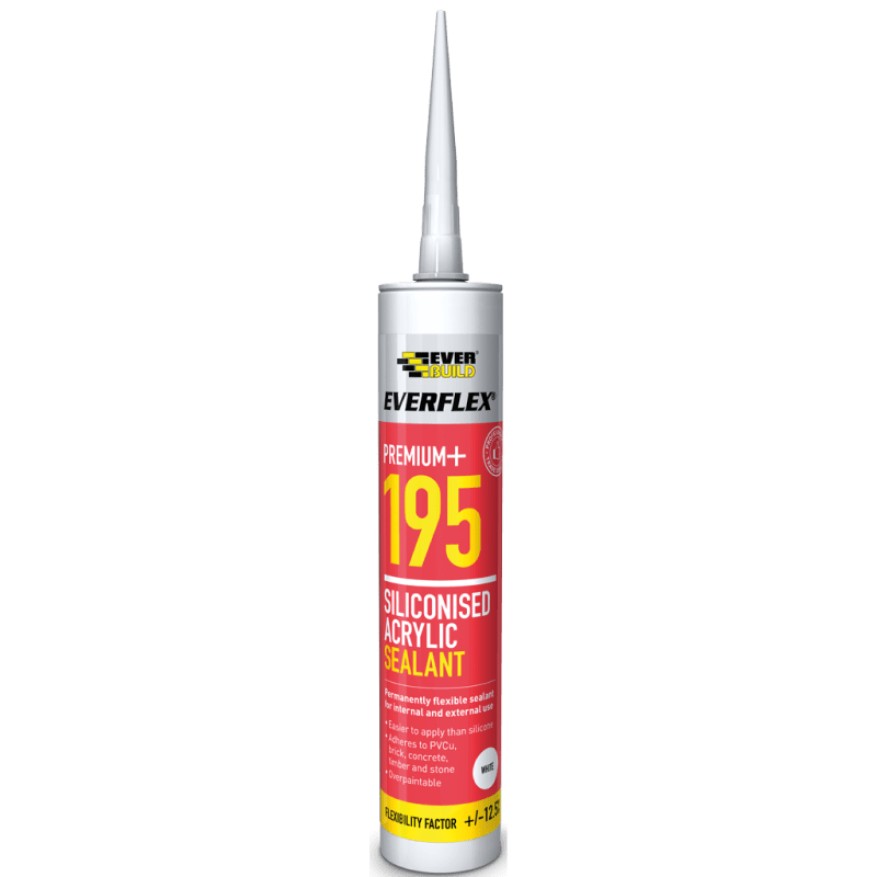 Everbuild Everflex 195 Siliconised Acrylic Sealant 300ml