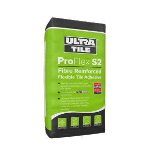 UUltraTile ProFlex S2 is a single part, rapid setting, flexible, fibre reinforced adhesive for wall and floor tiles.