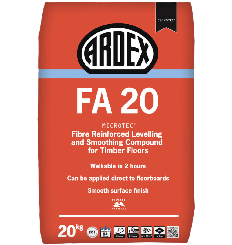 Ardex Fa 20 Fibre Reinforced Levelling And Smoothing Compound For Timber Floors