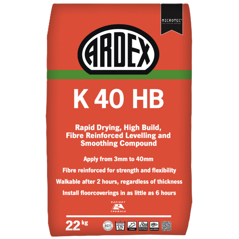 Ardex K 40 HB Fibre Reinforced High Build Levelling & Smoothing Compound