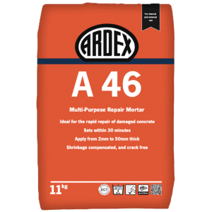 Ardex A 46 Rapid Setting And Hardening External Repair Mortar