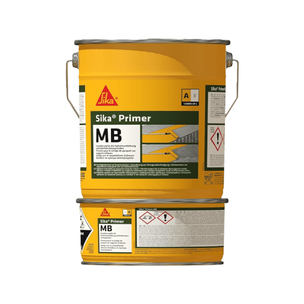 Sika Primer MB Solvent-free epoxy primer and moisture barrier for wood floor bonding